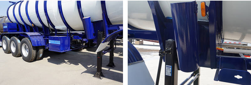 CIMC chemical tanker trailer details display