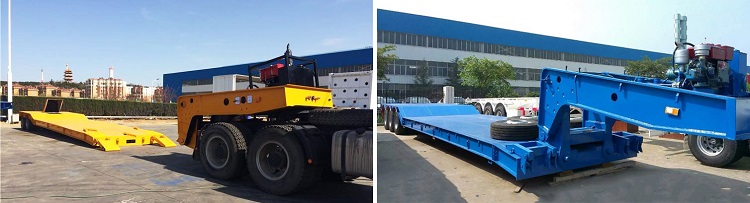 Lowboy Trailer for Sale-Removable Detachable Gooseneck Mining Lowboy Trailer