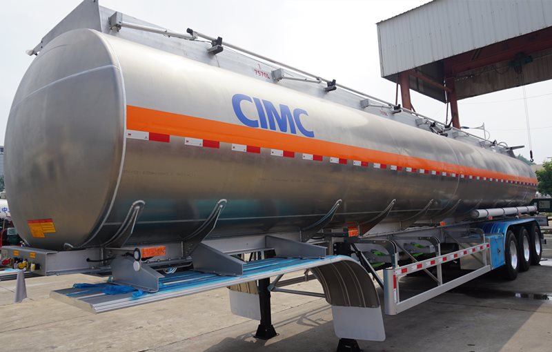 CIMC Tri Axle 40000L Aluminum Fuel Tanker Trailer for Sale