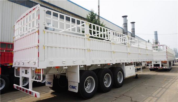 Animal Cattle Transport 3 BPW Axle 40ft Fence Semi Trailer