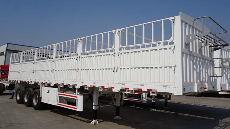 Tri Axle Stake Fence Semi Trailer-CIMC Manufacturer