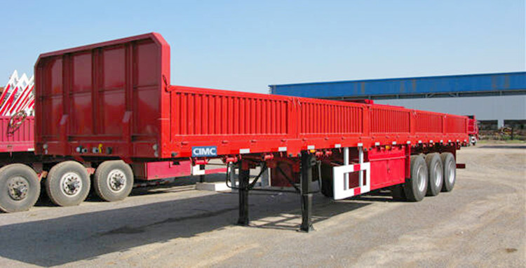 CIMC 3 Axle 40 Ton Semi Trailer with Side Wall for Sale