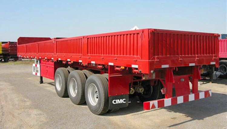CIMC 3 Axle 40 Ton Semi Trailer with Side Wall for Sale