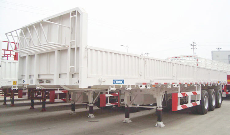 CIMC Tri Axle Side Wall Semi Trailer for Sale in Low Price