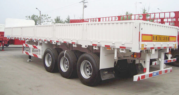 CIMC Tri Axle Side Wall Semi Trailer for Sale in Low Price