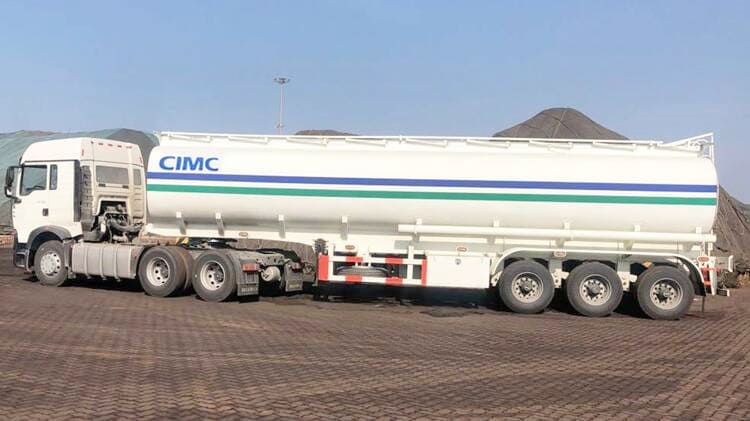 CIMC 3 Axle 45CBM Fuel Tank Truck Trailer for Sale
