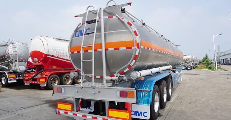 CIMC Tri Axle 40000L Aluminum Fuel Tanker Trailer for Sale