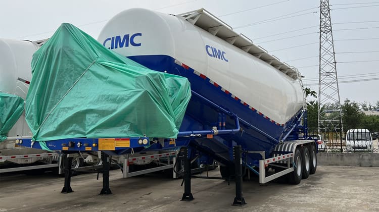 3 Axle 50Ton Pneumatic Dry Bulk Tanker Trailers for Sale in Ethiopia