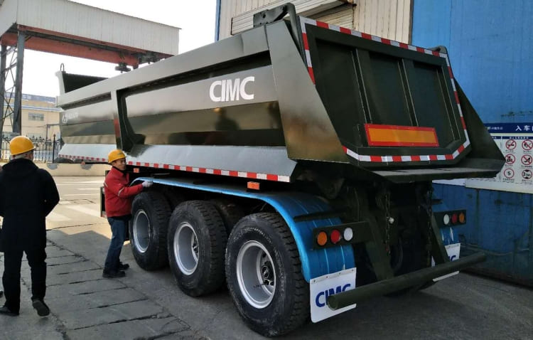 Tri Axle Rear Dump Semi Truck Trailer for Sale Prices in Tanzania