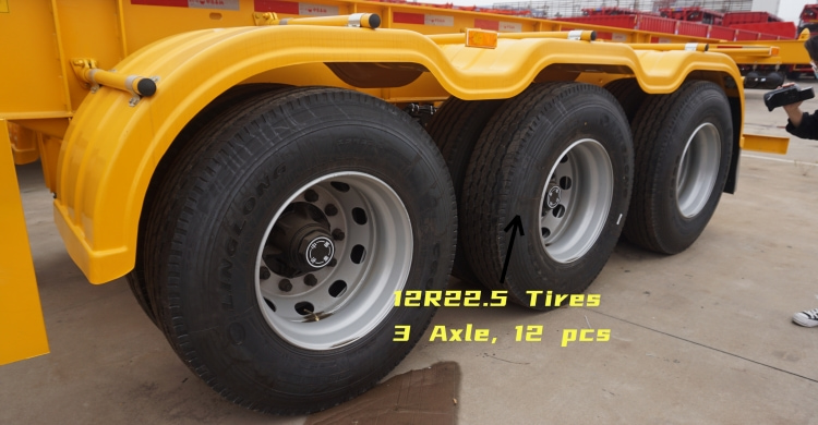 40 Foot Container Chassis Trailer for Sale in Congo | Container Chassis Price | CIMC Chassis for Sale