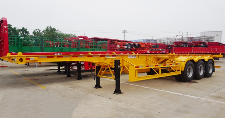 40 Foot Container Chassis Trailer for Sale in Congo | Container Chassis Price | CIMC Chassis for Sale