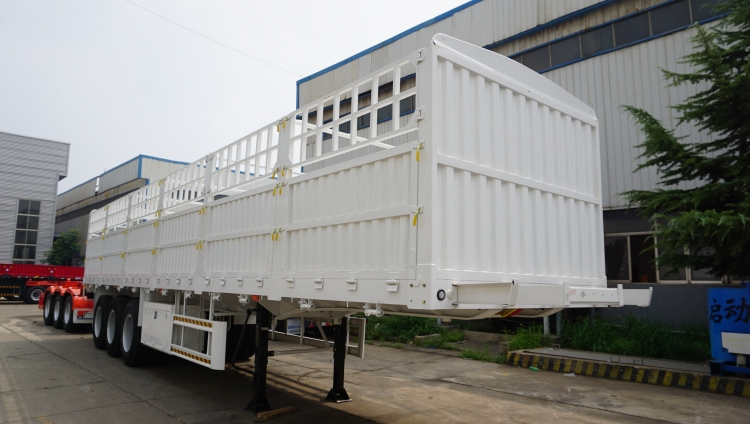 50 Ton Fence Trailer for Sale in Uganda | Animal Transport Trailer with Fence | CIMC Trailer Manufacturer