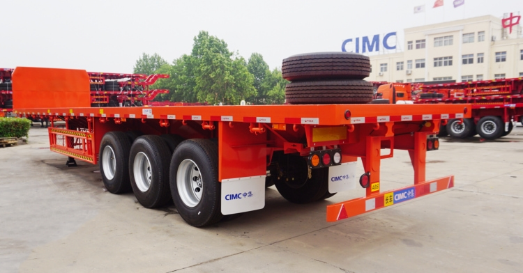 Tri Axle Trailer for Sale in Zimbabwe | Tri Axle Flatbed Trailer for Sale | CIMC Trailers for Sale