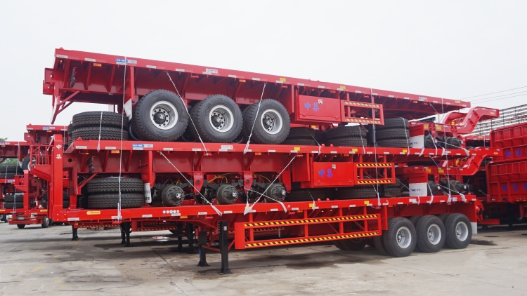 Tri Axle Trailer for Sale in Zimbabwe | Tri Axle Flatbed Trailer for Sale | CIMC Trailers for Sale