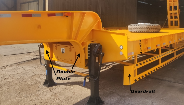 Semi Low Loader Trailer for Sale in Cote d'Ivoire | 4 Axle Low Loader | CIMC China