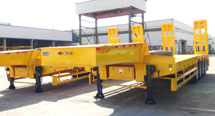Semi Low Loader Trailer for Sale in Cote d'Ivoire | 4 Axle Low Loader | CIMC China