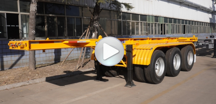 CIMC Container Chassis for Sale in Tanzania | 20 Ft Container Chassis Price | CIMC Container Chassis Trailer 