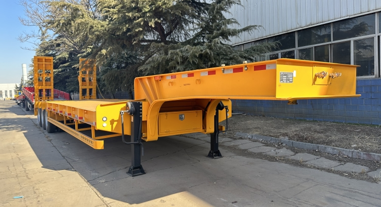 CIMC Semi Low Bed Trailer Price | 3 Axle 60 Tons Low Bed Trailer | CIMC China Trailers