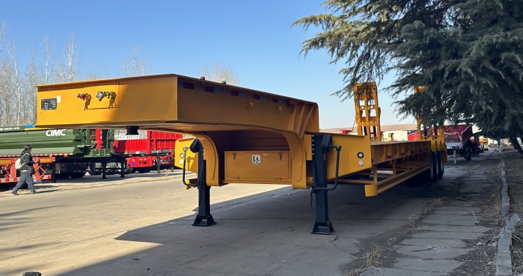 CIMC Semi Low Bed Trailer Price | 3 Axle 60 Tons Low Bed Trailer | CIMC China Trailers