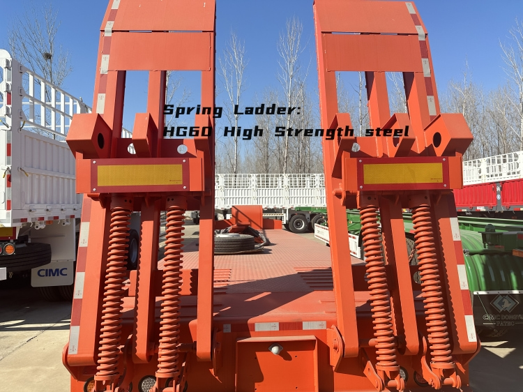 CIMC 4 Axle 100t Lowbed Trailer for Sale in Guyana | Lowbed Trailer Truck | CIMC Semi Trailer