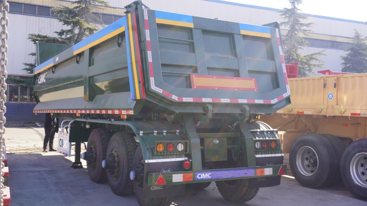 CIMC Tri Axle Tipper Trailer for Sale in Port Sudan | Hydraulic Tipper Trailer for Sale | CIMC China Trailers