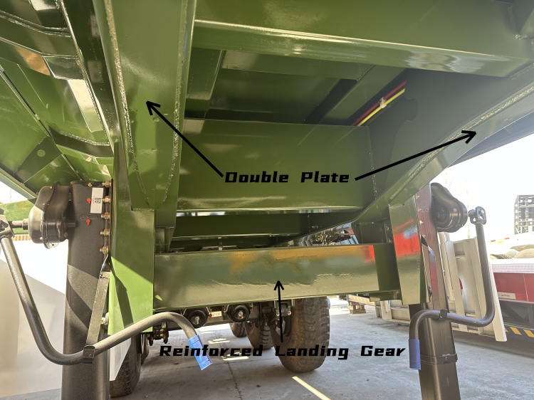 CIMC Tri Axle Tipper Trailer for Sale in Port Sudan | Hydraulic Tipper Trailer for Sale | CIMC China Trailers