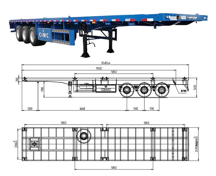 CIMC China Flatbed Trailer - CIMC Semi Trailer for Sale