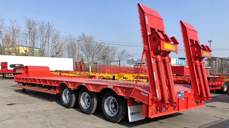 CIMC Triple Axle Lowbed Semi Trailer 60 Tons for Sale
