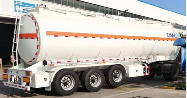 CIMC 42CBM Stainless Steel Tanker Semi Trailer for Sale In Ghana