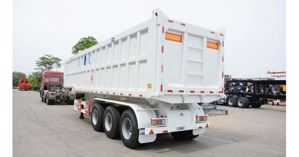 3 Axle 60 Ton End Dump Semi Trailer will be sent to Ghana