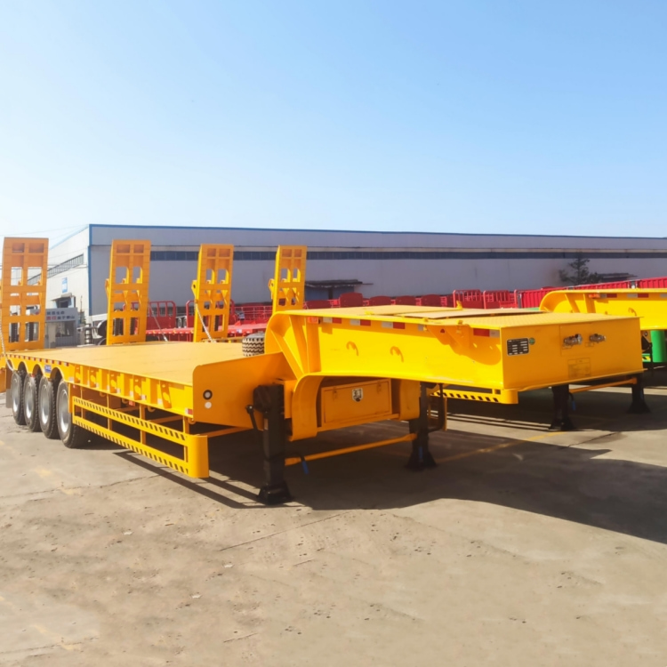 4 Axle 80 Ton Semi Low Loader Trailer