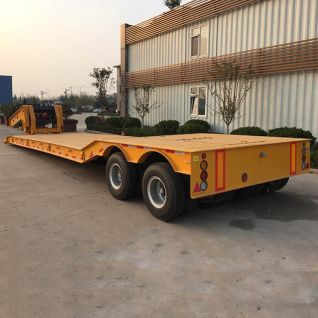 CIMC 2 Line 4 Axle Mining Lowboy Trailer