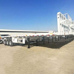 Flatbed Semi Trailer with Front Wall